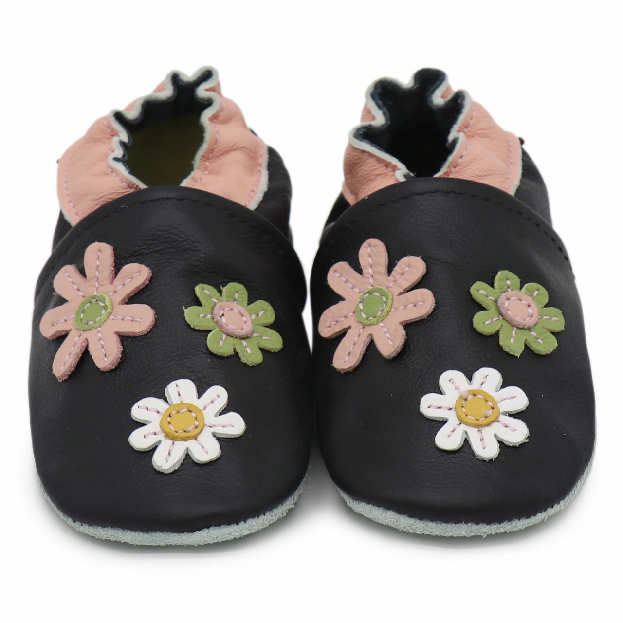 All-day breathability 3 Flowers Black up to 6 Years Old