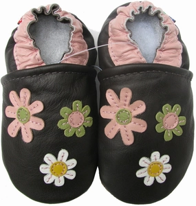 3 Flowers Dark Brown up to 6 Years Old colorful Supportive grip
