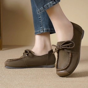 Retro Lace-Up Twisted Slip-Ons for Women Signature flexibility Elite Design