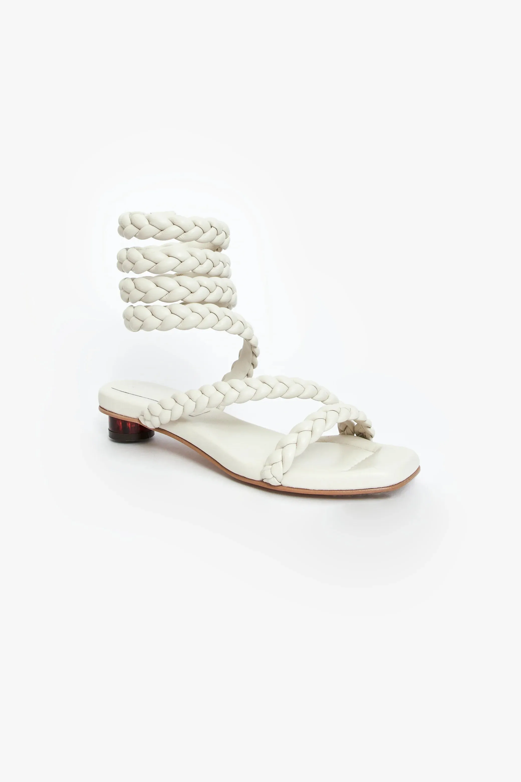 Roma Sandal in Off White Sustainable production