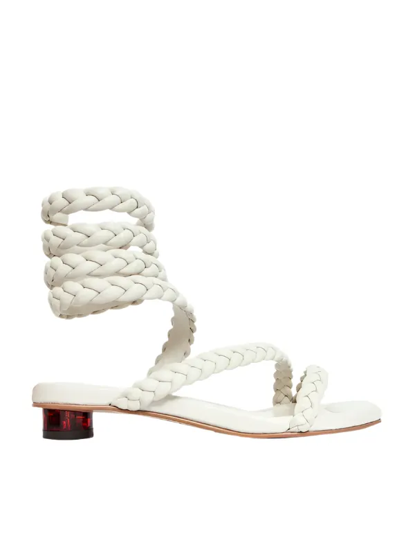 muted colors Torsional Stability Bar Roma Sandal in Off White