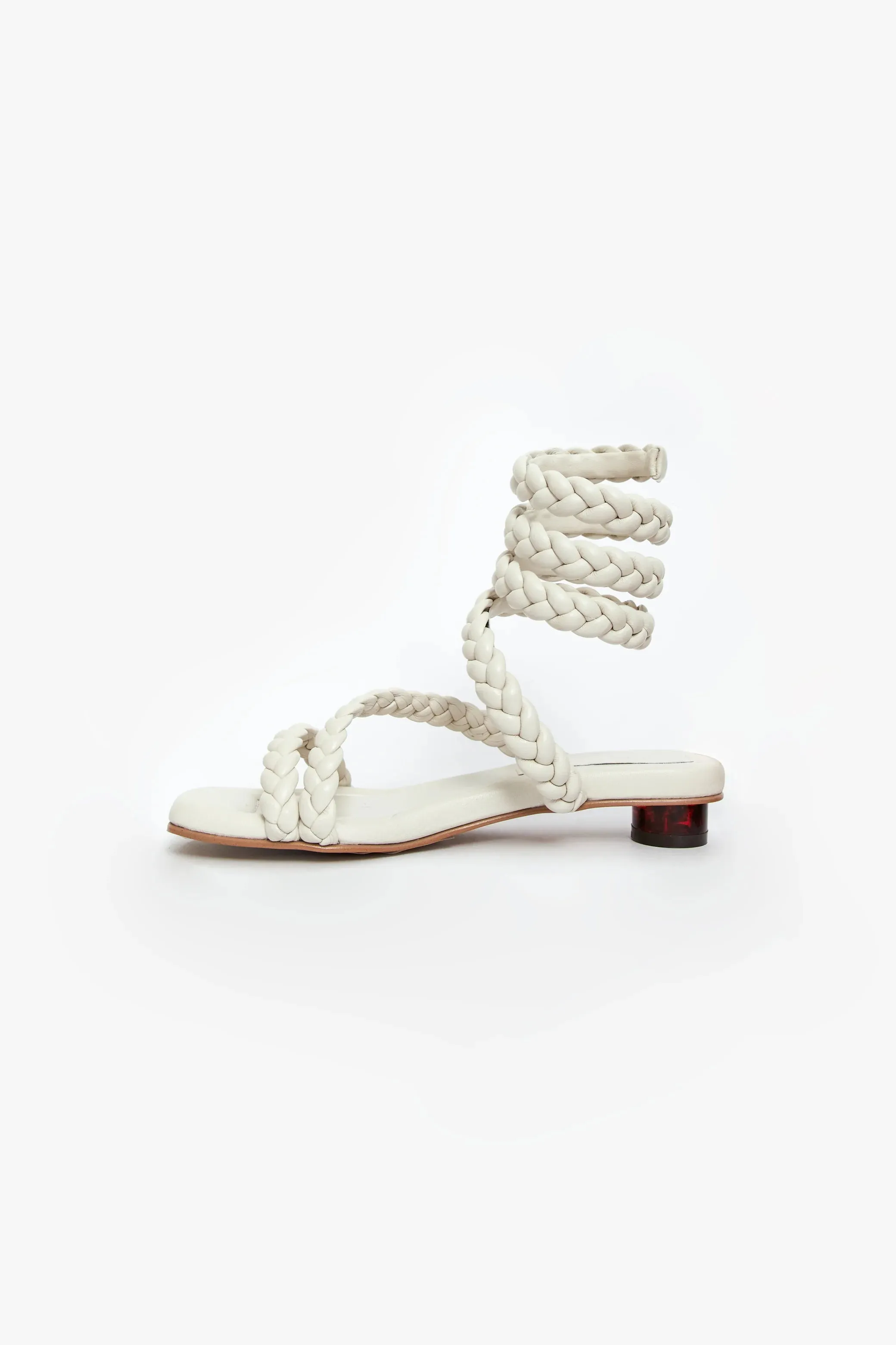 Roma Sandal in Off White low - top Elegant shock absorption
