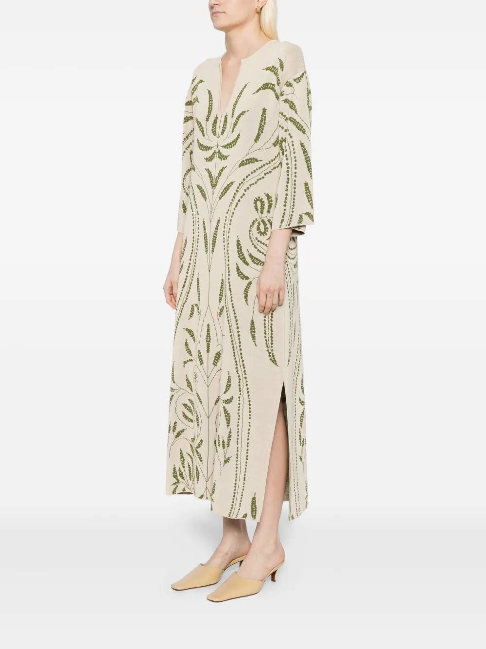 Agneto Dress in Garden Jacquard Work Wear Tough Core