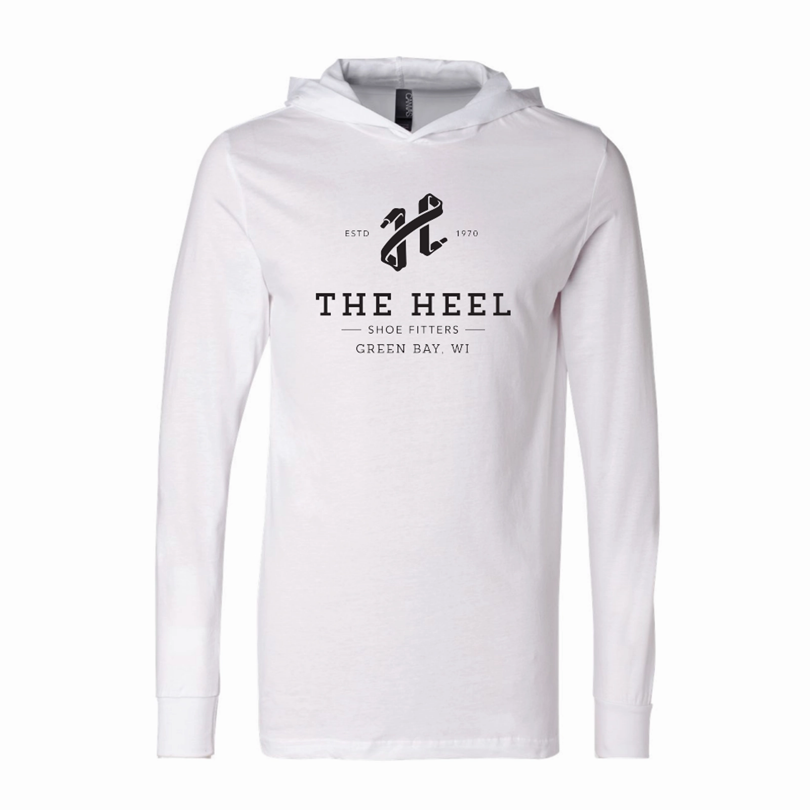 Transitional Fashion The Heel Shoe Fitters Jersey Hooded Long Sleeve Tee (Unisex) - White