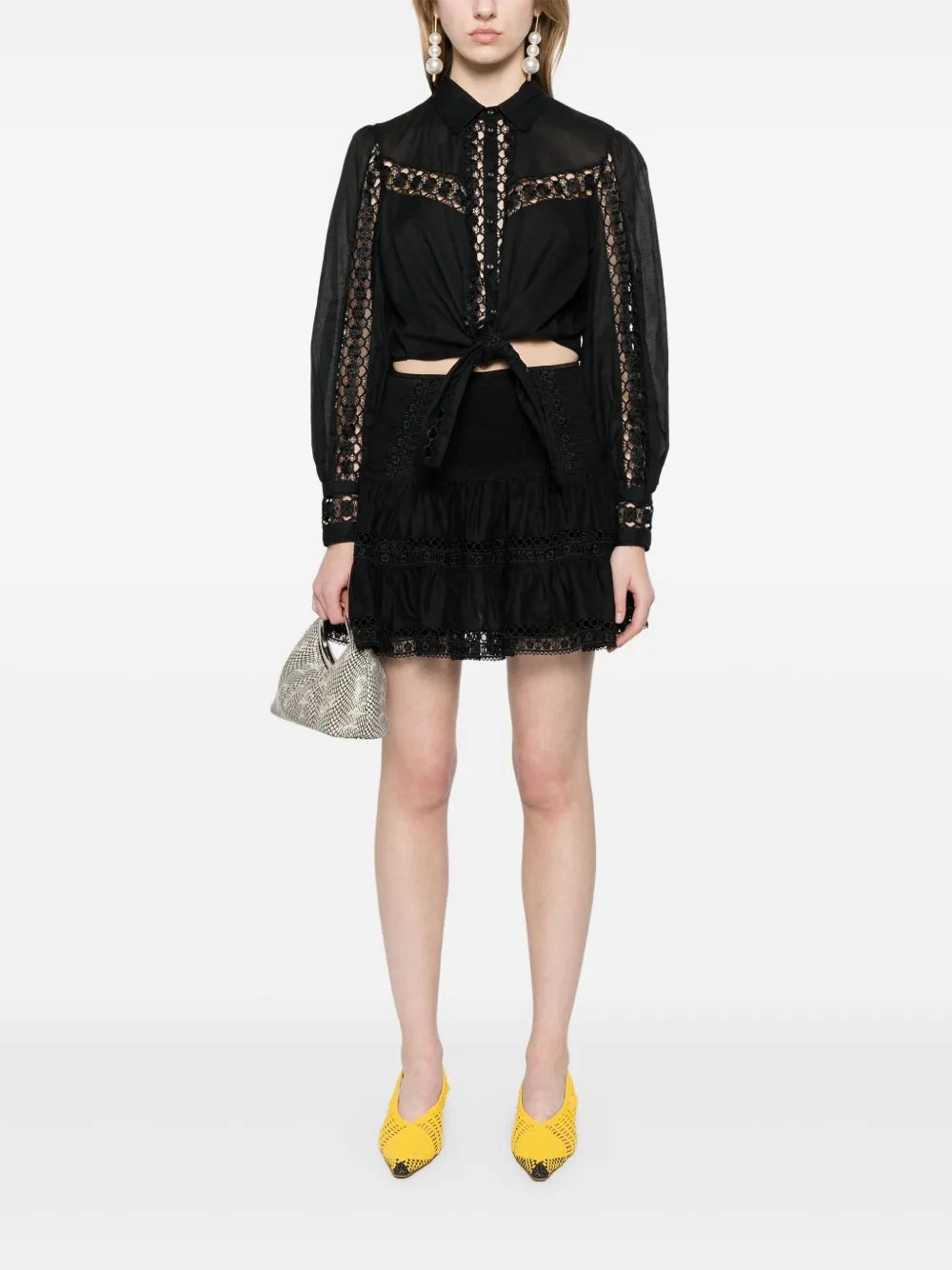 Hortens Short Skirt in Black Winter Apparel Dad Core