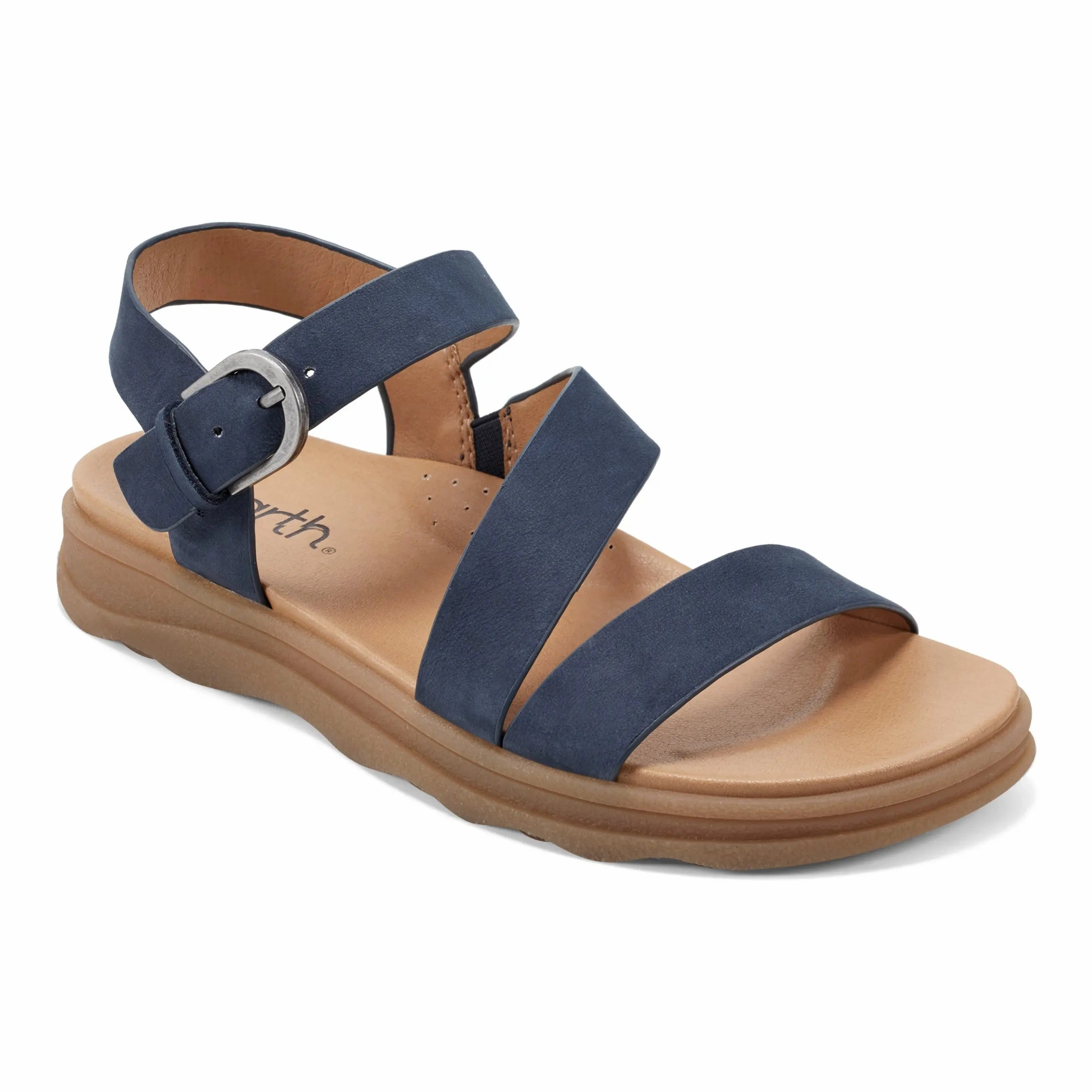 Gift Idea Moisture Wicking Fabric Lainey Casual Strappy Round Toe Flat Sandals