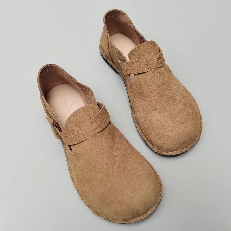 Reputable shopper Autumn Minimalist Retro Soft Leather Casual Shoes