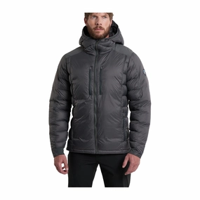 Kuhl Crossfire Hooded Jacket (Men) - Carbon Grey Strong Edge