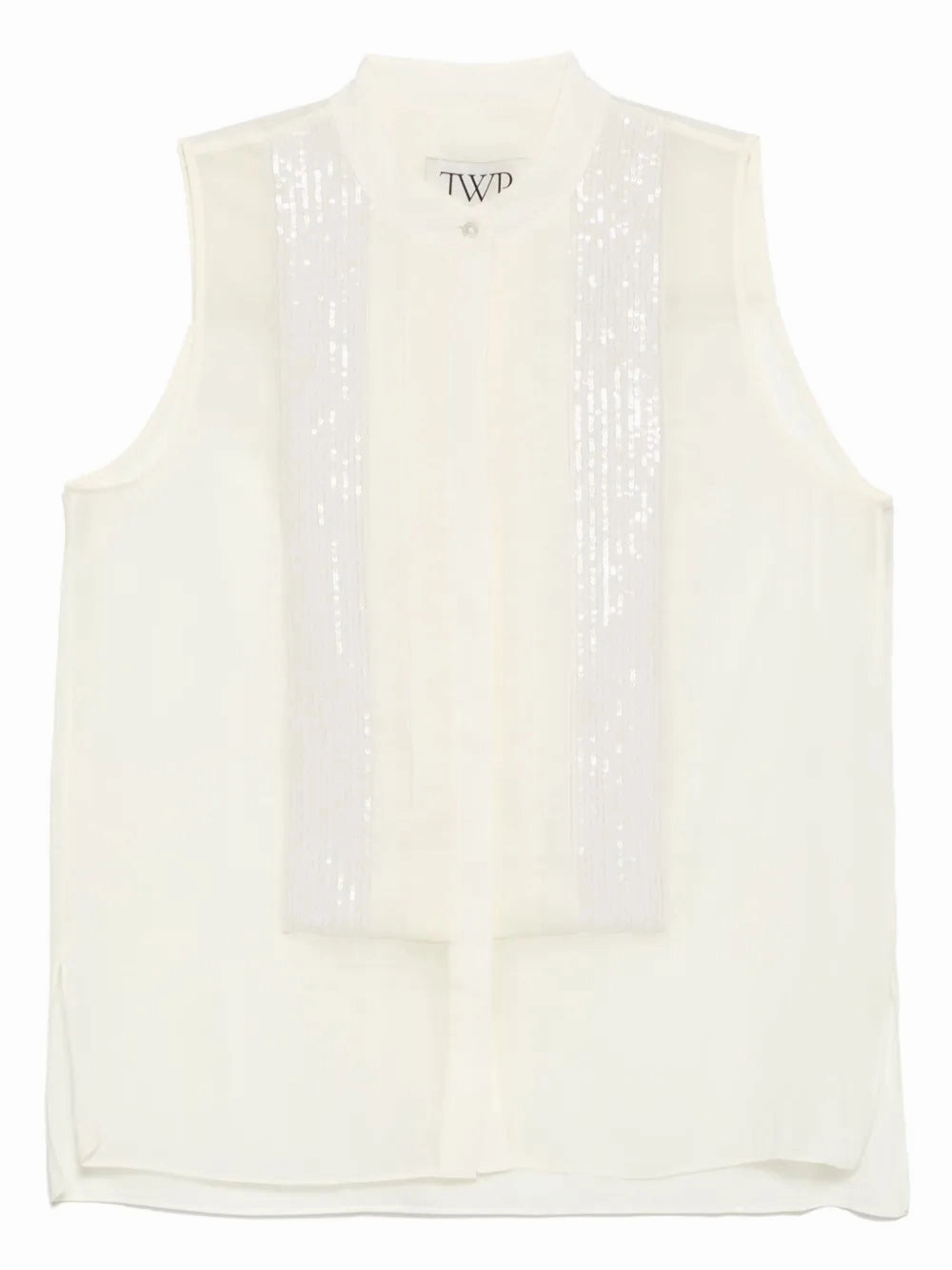 Adele Top with Sequins in Ivory Sport Glow TensionAdjustedWaistband