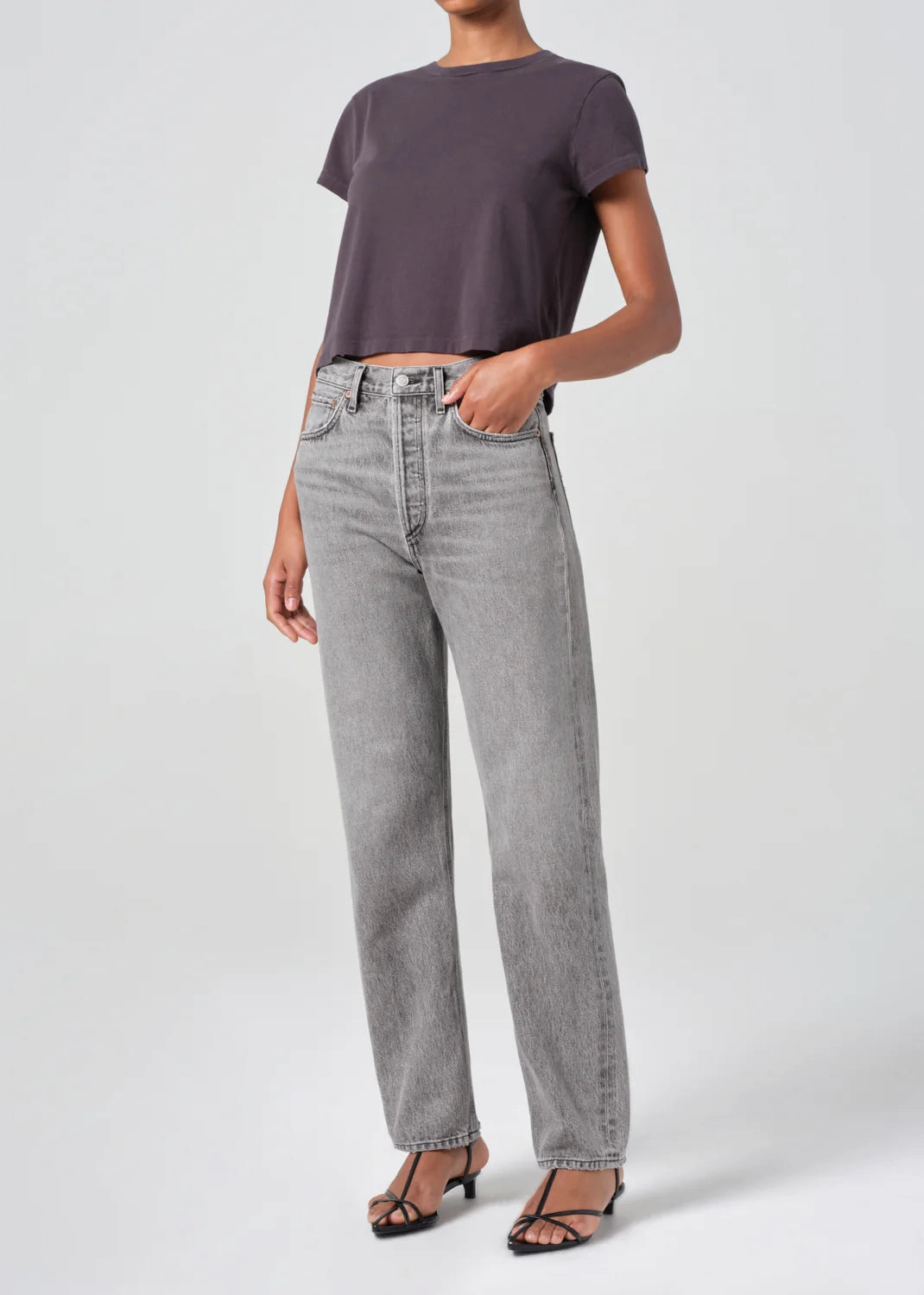 Casual Sweatshirt Chic Accessory Adine Shrunken Tee in Shade