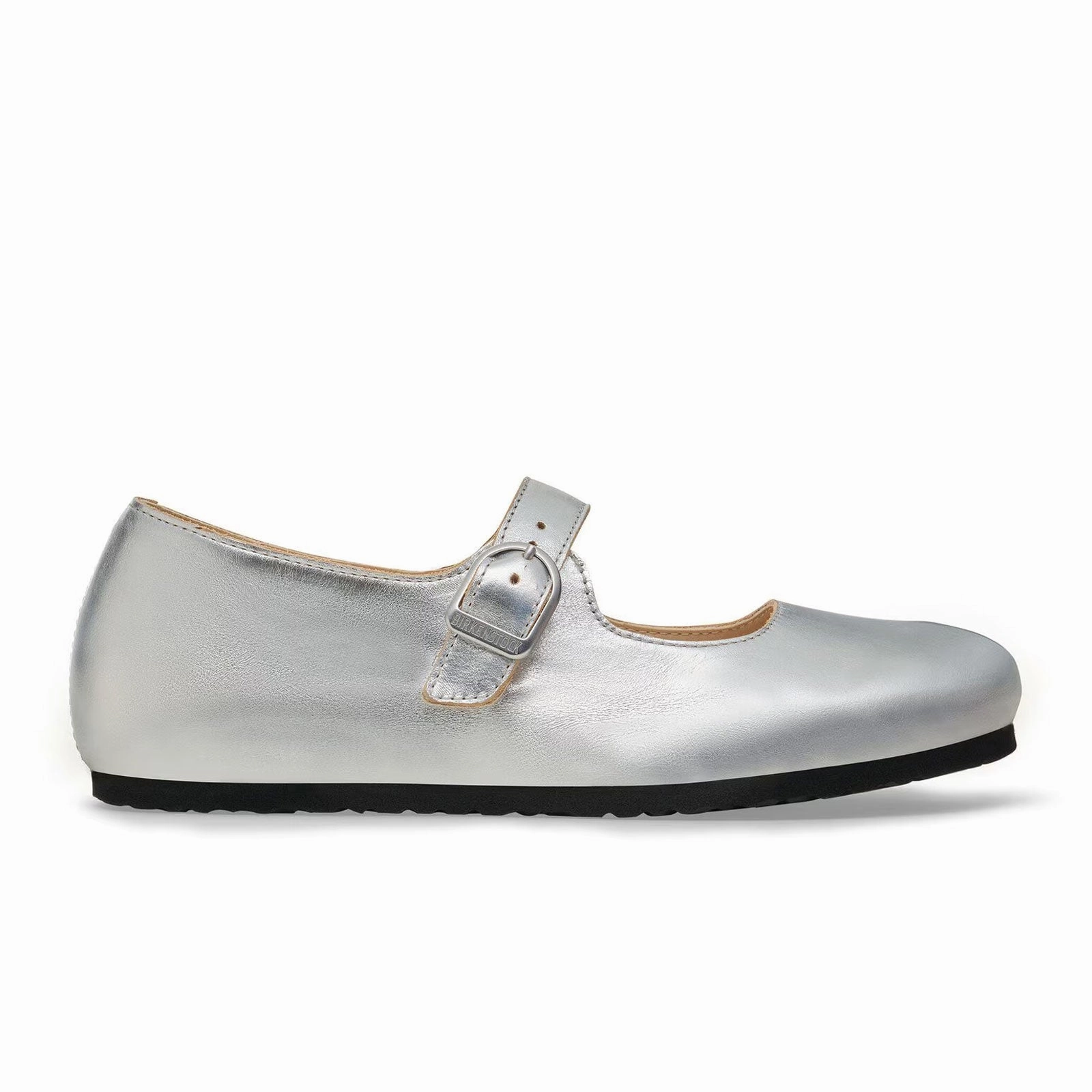 Active Outfit Birkenstock Santa Clarita Mary Jane Flat (Women) - Silver Leather