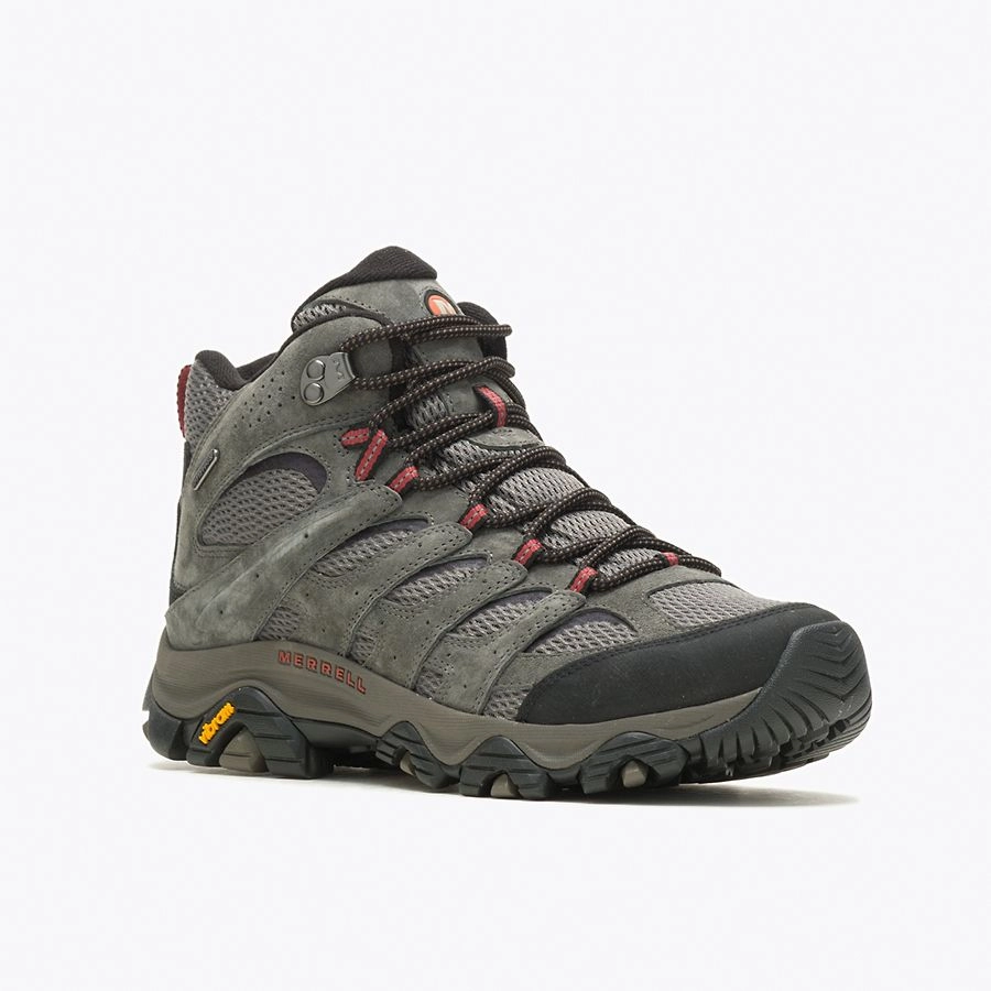 MERRELL MOAB 3 MID WATERPROOF MEDIUM AND WIDES Rugged Look Slope Support