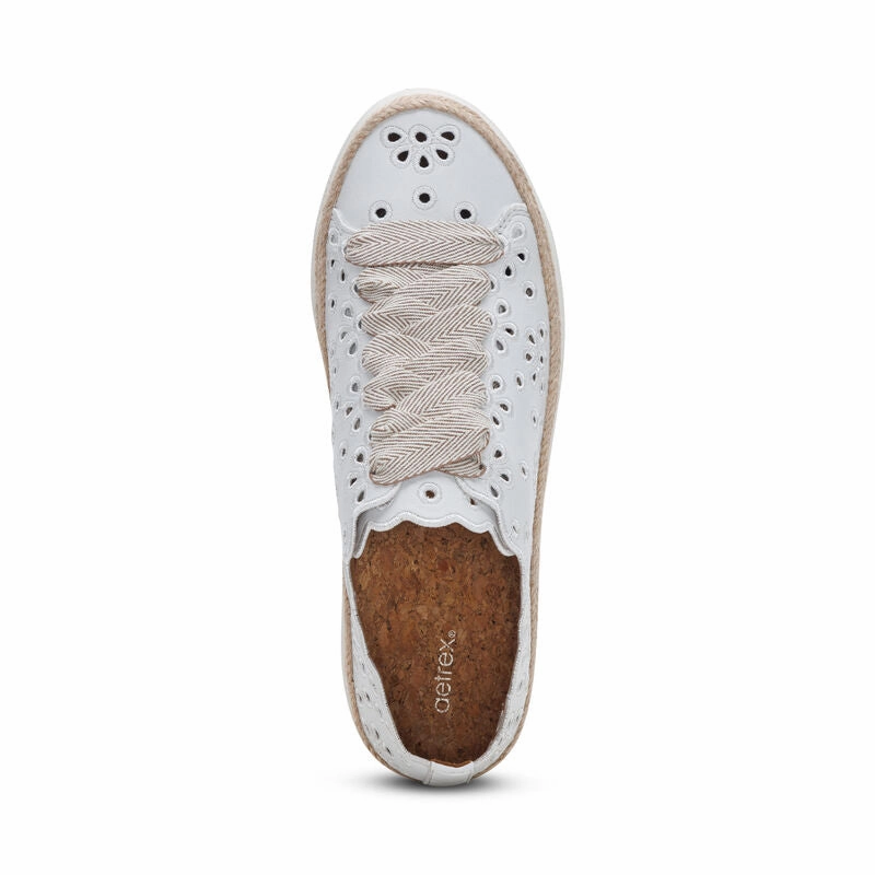AETREX CHARLOTTE WHITE Memory foam insole