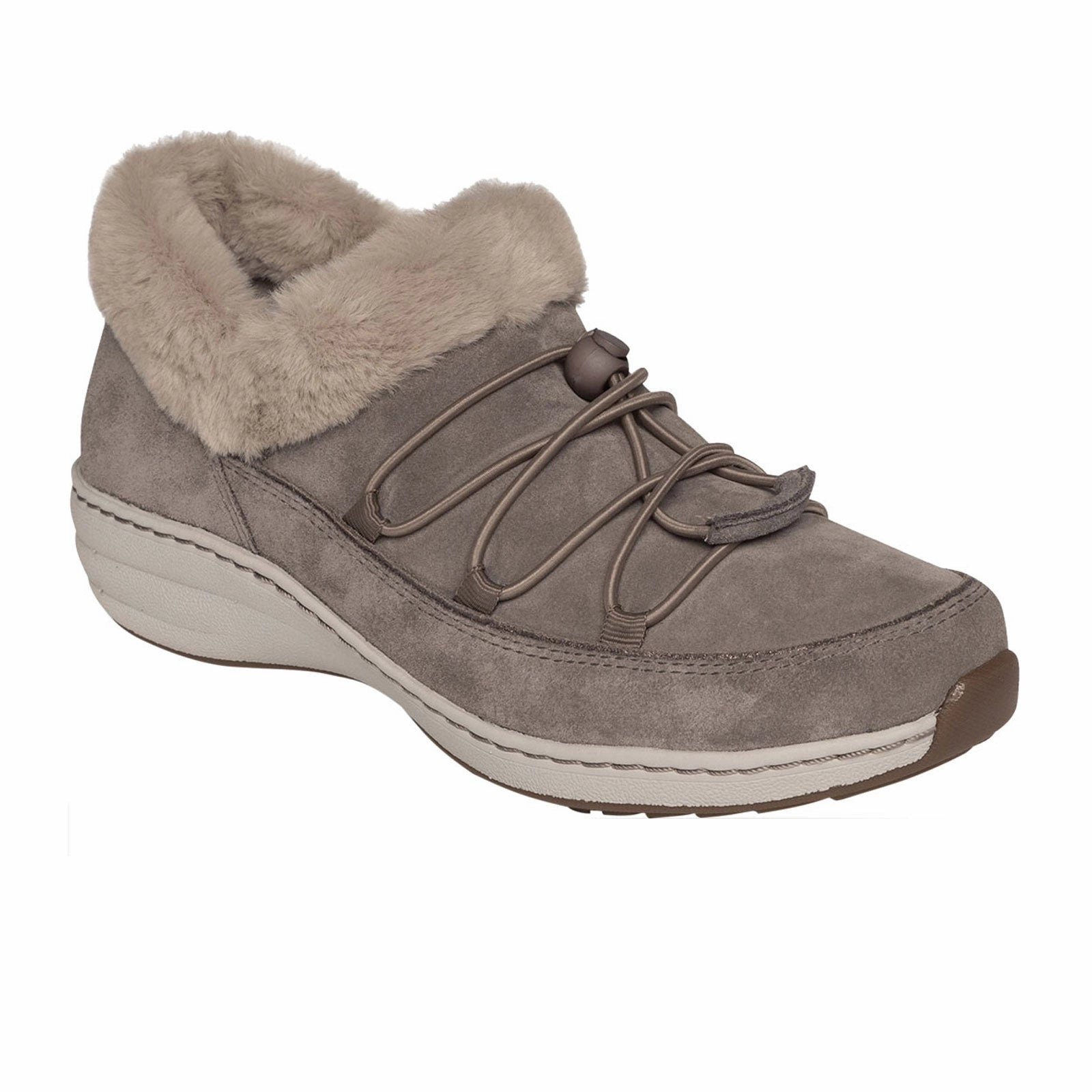 Aetrex Chrissy Slip On (Women) - Beige Leather Versatile party outfit Romantic Bloom