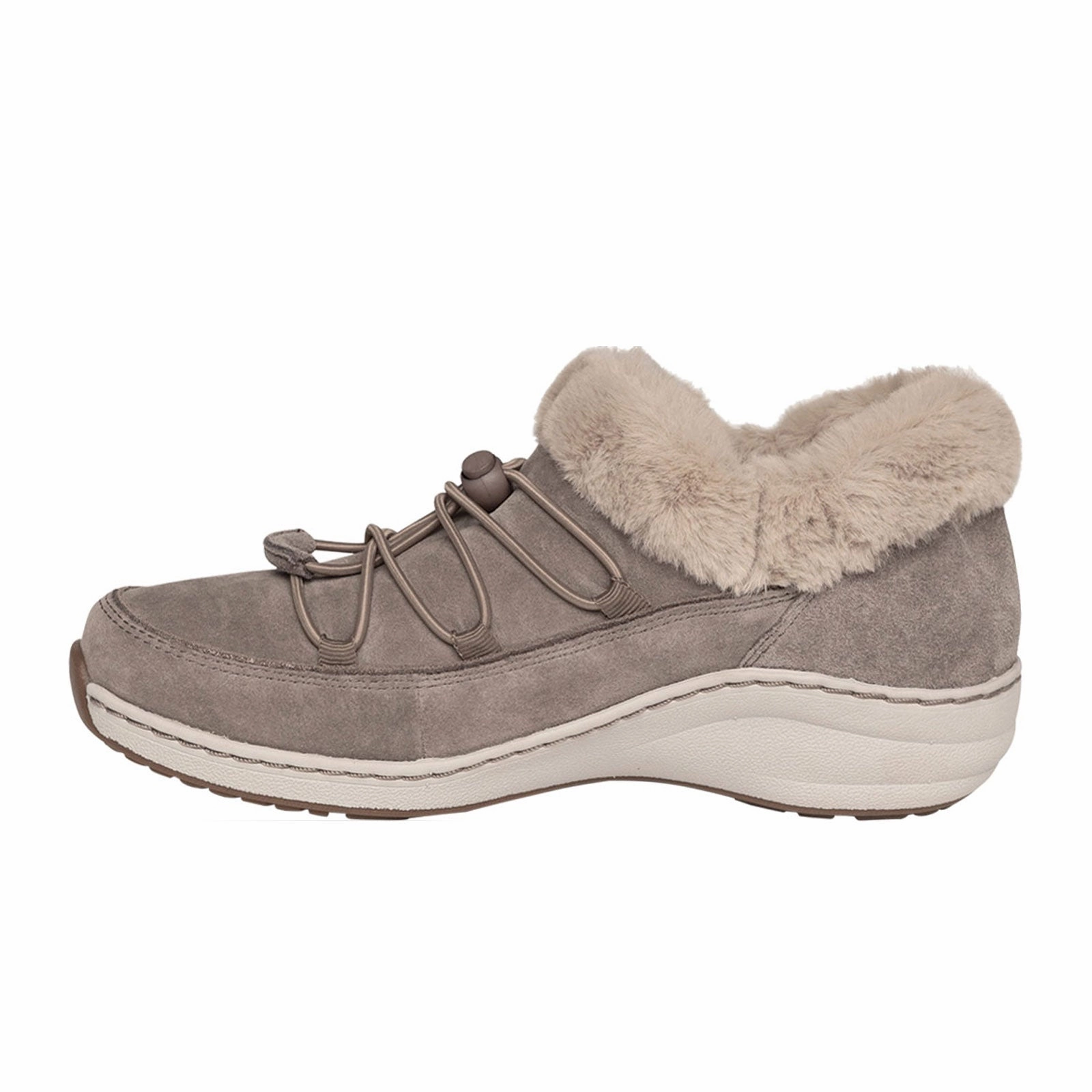 Aetrex Chrissy Slip On (Women) - Beige Leather Trendy Everyday