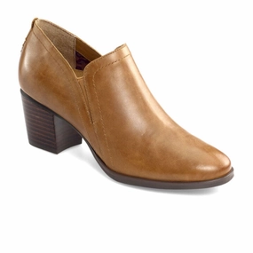 Quick Layer Aetrex Delaney Bootie (Women) - Cognac Leather