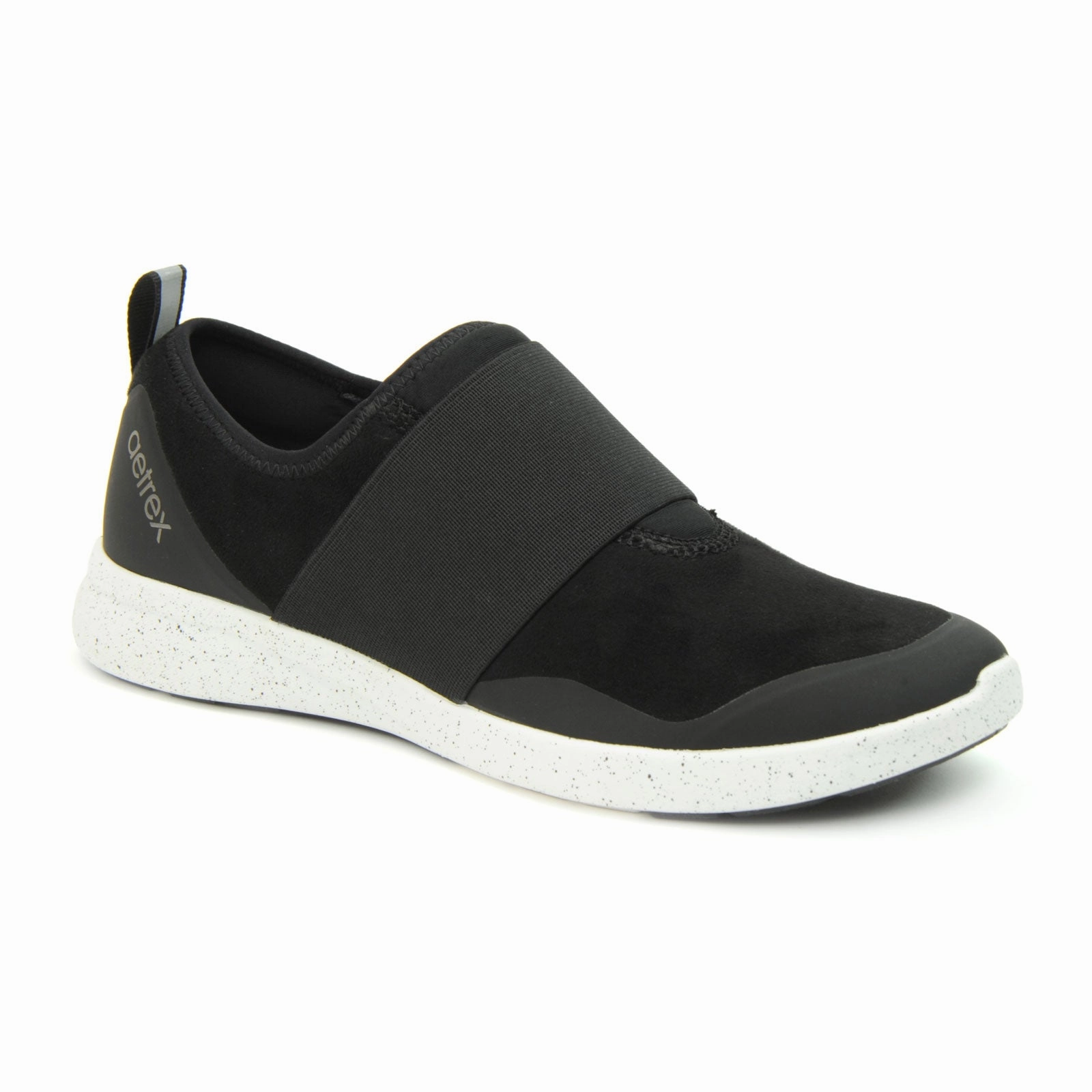 Insulating-Lining Light Motion Aetrex Demi Slip On Sneaker (Women) - Black