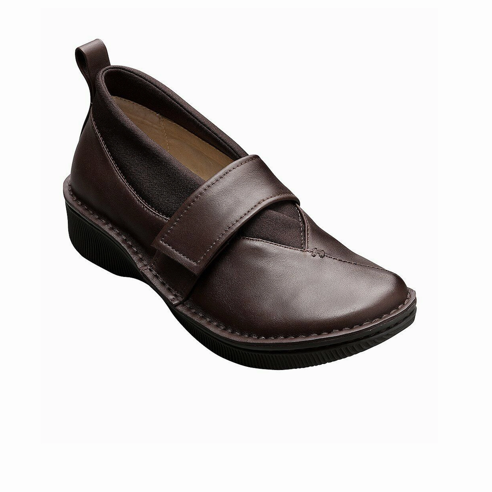 Akaishi Obi Slip On (Women) - Brown Premium Fabric Anti-Static-Finish