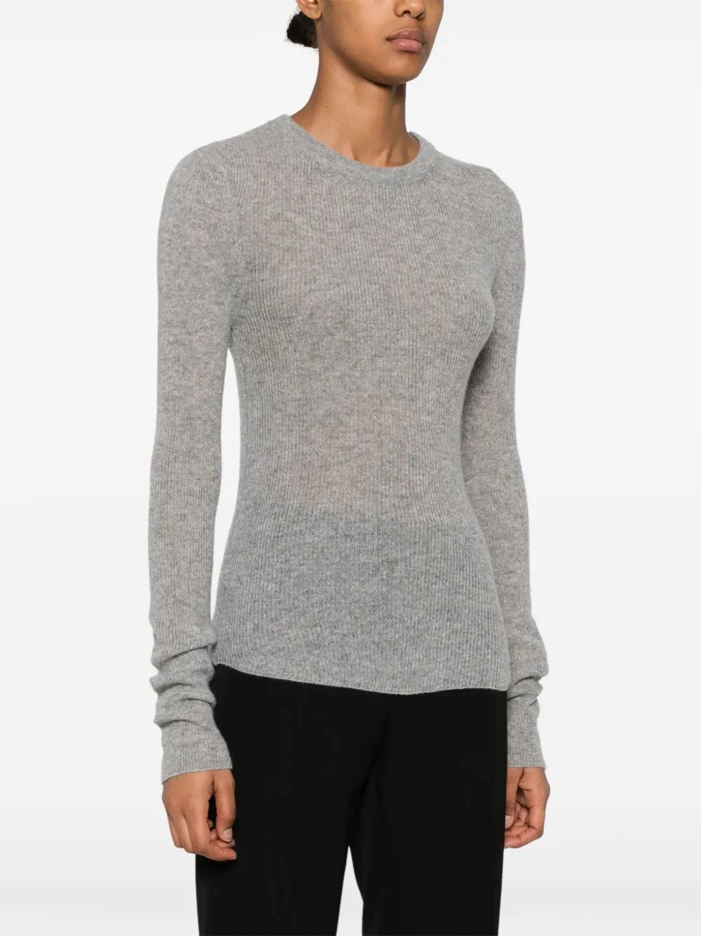 TearResistant Alessia Crewneck in Dark Heather Grey