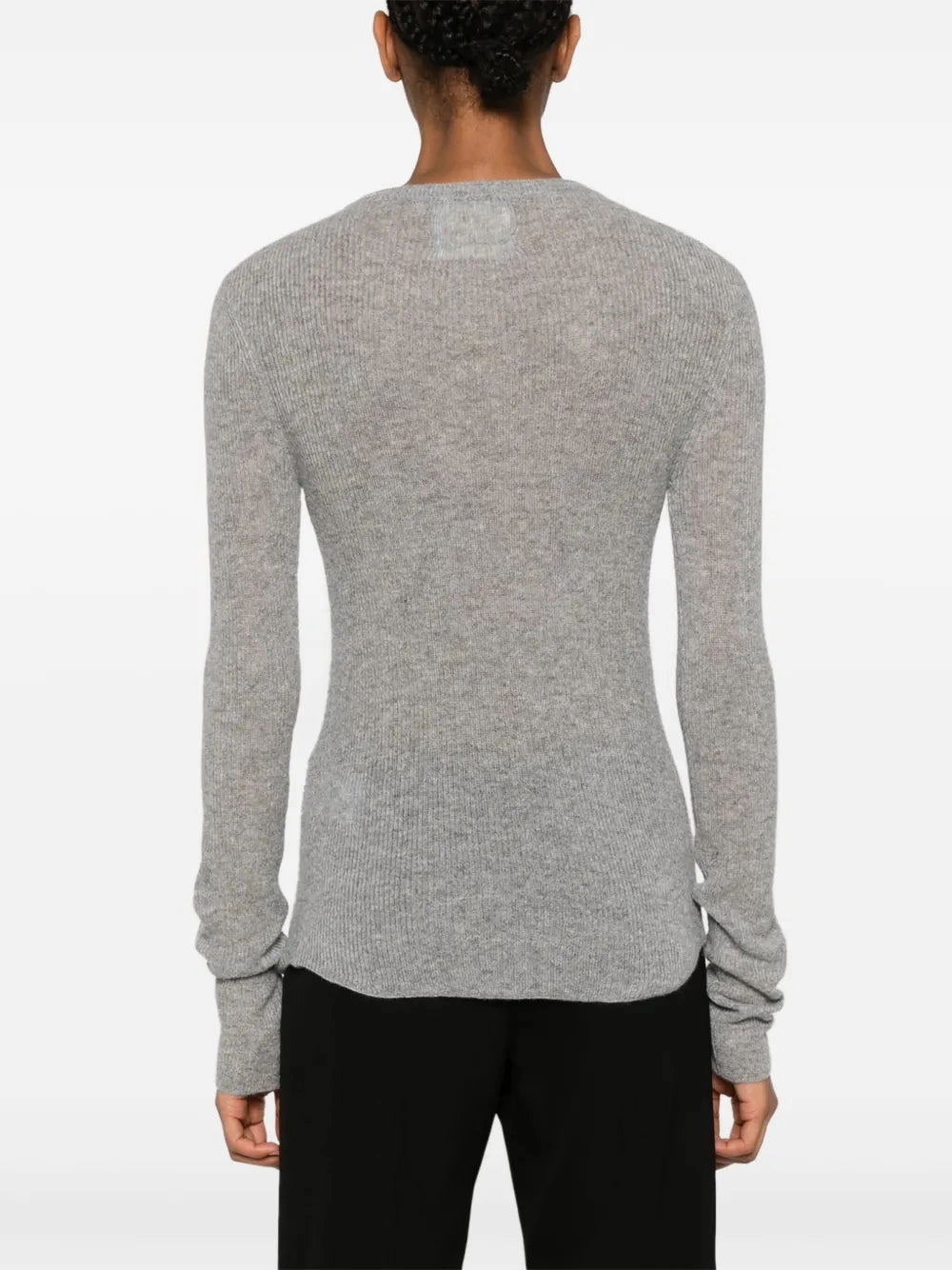 Alessia Crewneck in Dark Heather Grey Casual Trend Smart Design