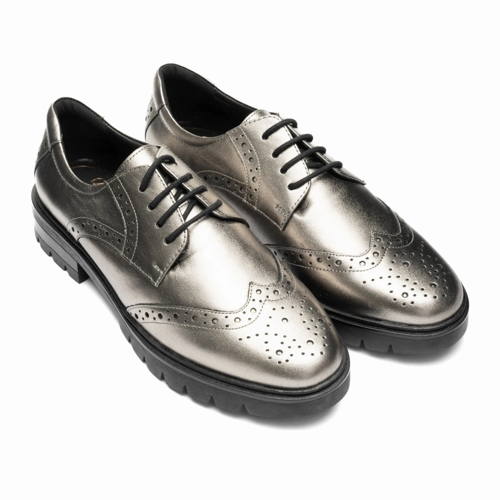 Everyday Comfort Comfy Fit Wear Ara Clementine Oxford (Women) - Cashmere Metallic Calf