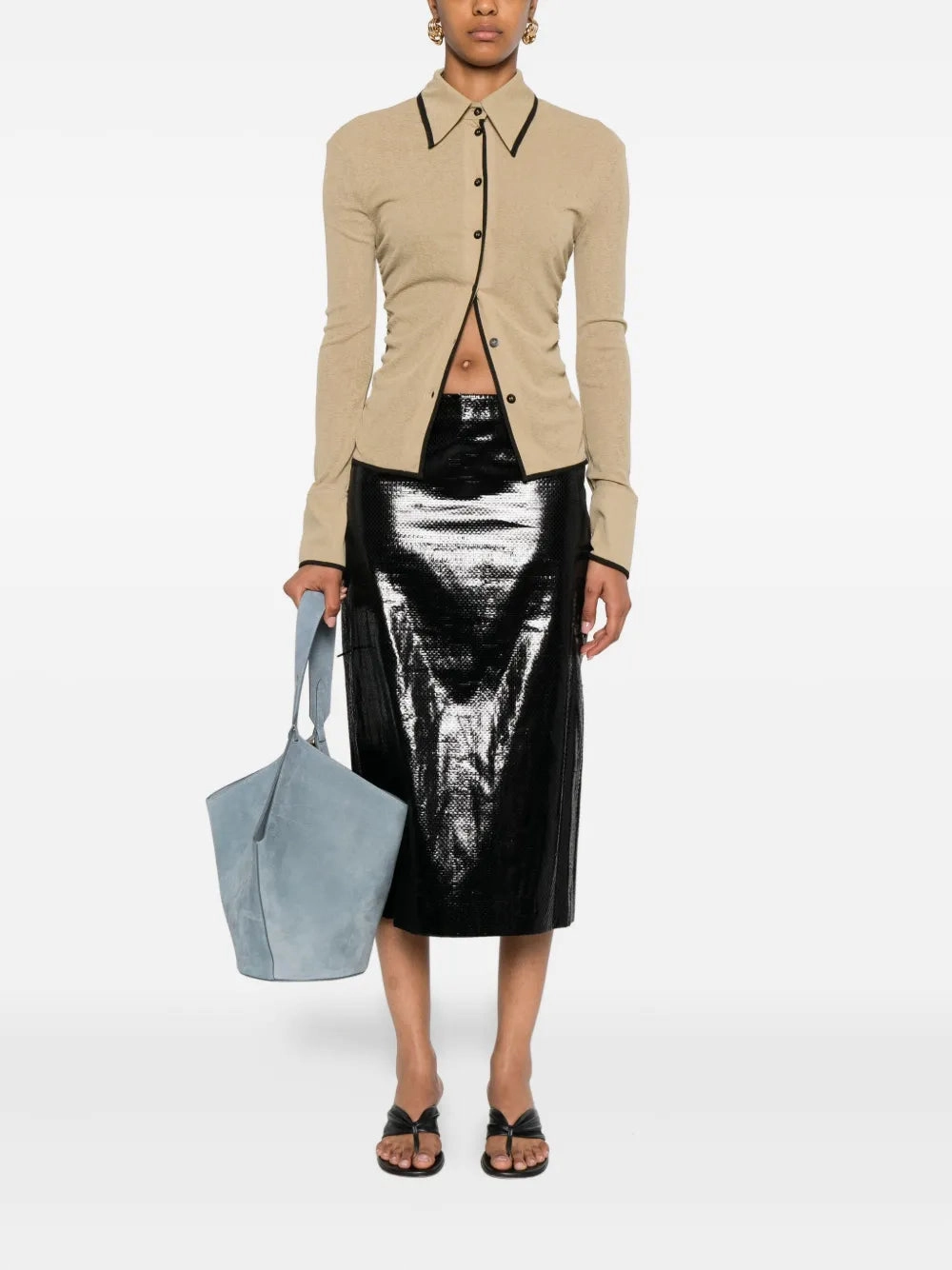 Idana Shirt in Sand NonSlipGrip Ventilation Panels