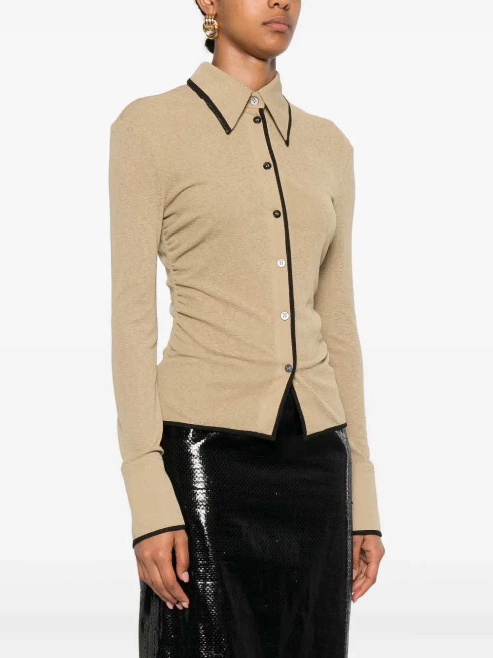 Urban Chic Tech Mood Idana Shirt in Sand