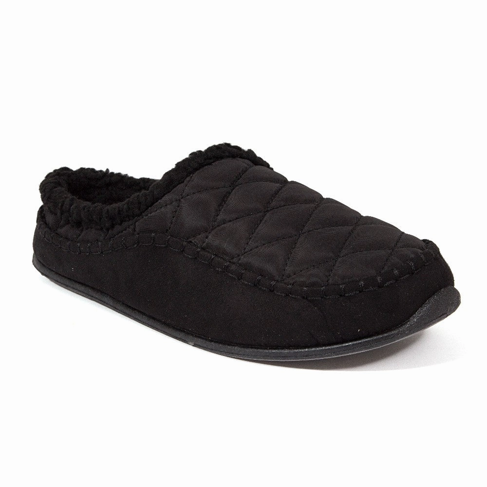 Alma Unisex Slipper in Black Heat Sealed Seam Technology lace - up closure