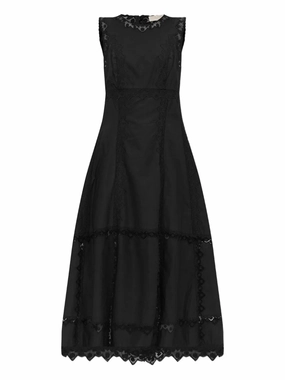 Anela Dress in Noir Tough Core Sunset Scene