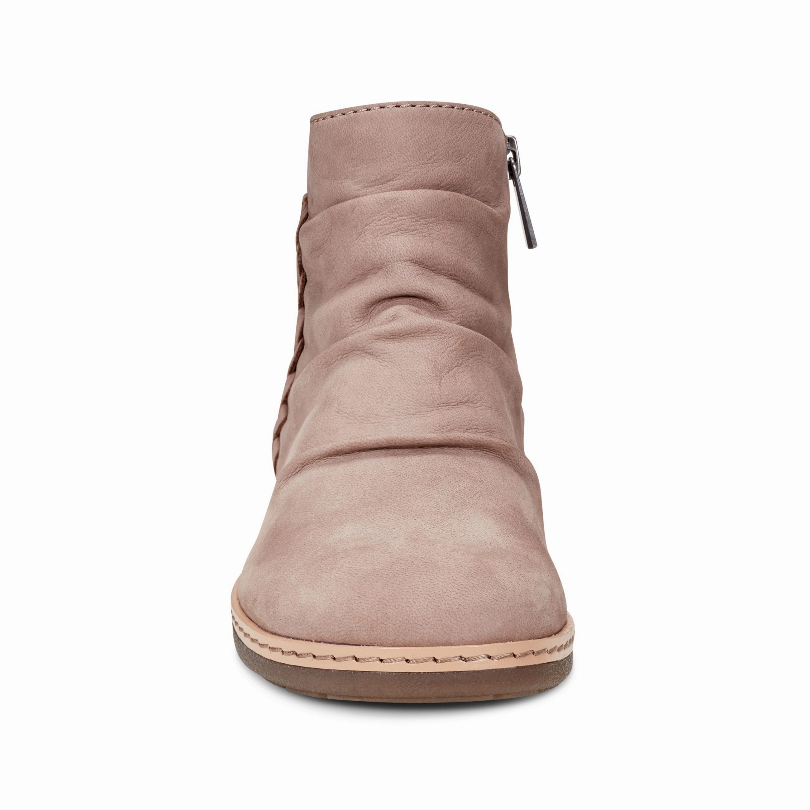 main Hilaree Water Repellent Round Toe Ruched Casual Booties