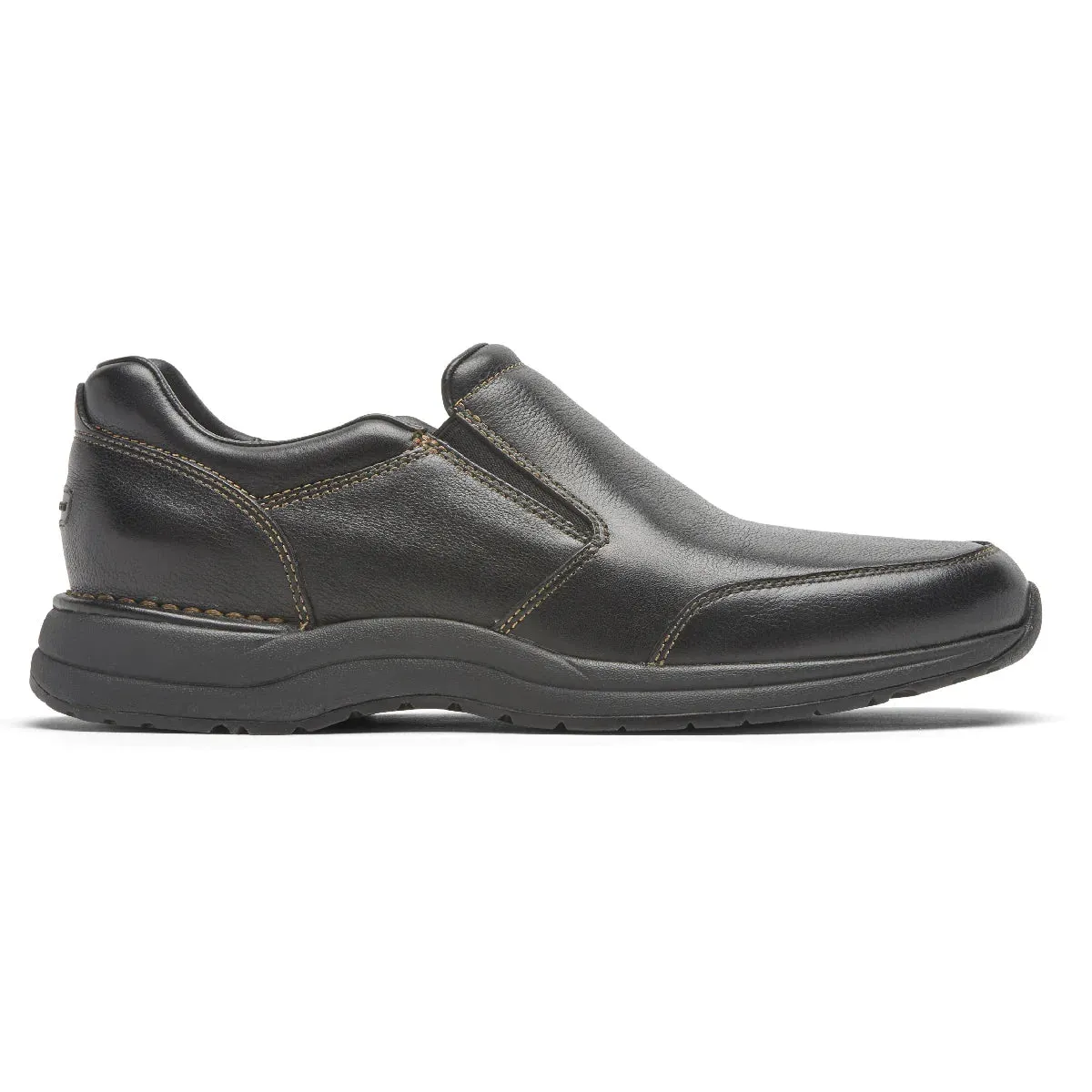 ROCKPORT MEN'S EDGE HILL 2 DOUBLE GORE SLIP-ON - BLACK cleanest