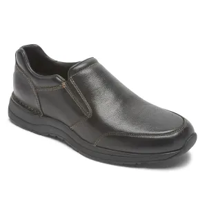 infants' Wide Toe Box Design ROCKPORT MEN'S EDGE HILL 2 DOUBLE GORE SLIP-ON - BLACK