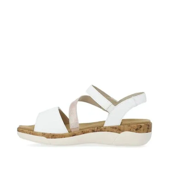 REMONTE R6860-80 - WHITE Layered silhouette loafers