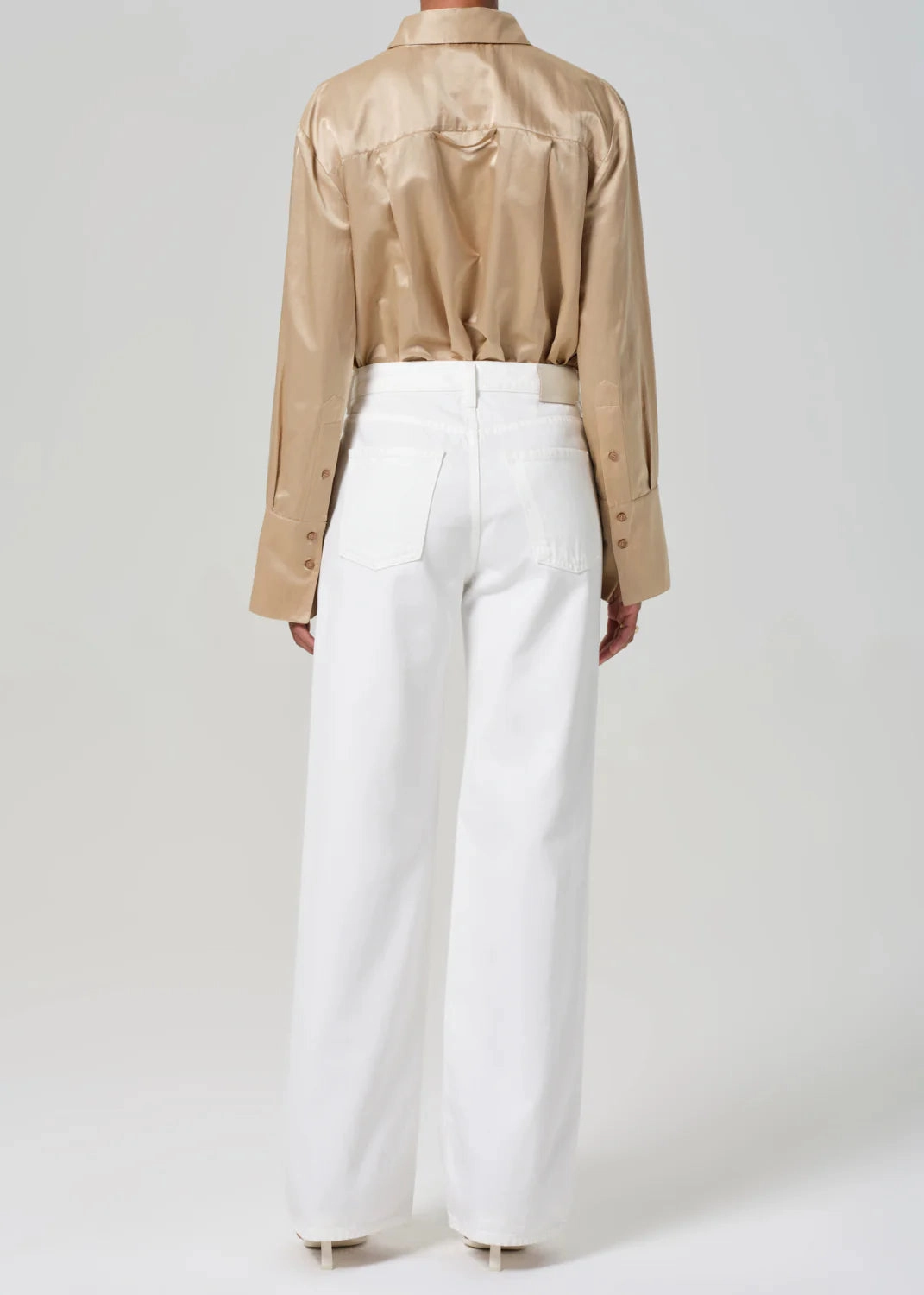 OdorResistantFabric Annina High Rise Wide Leg 30" in Soft White