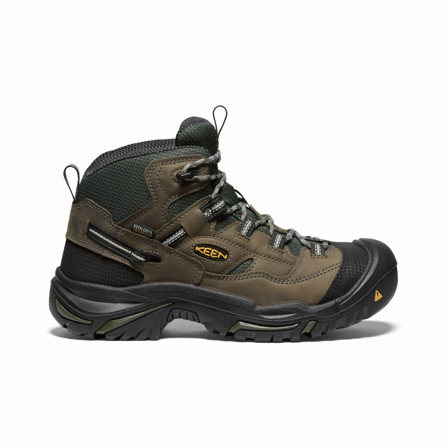Men's Braddock Waterproof Mid (Steel Toe)  |  Gargoyle/Forest  Night All-Weather Comfort