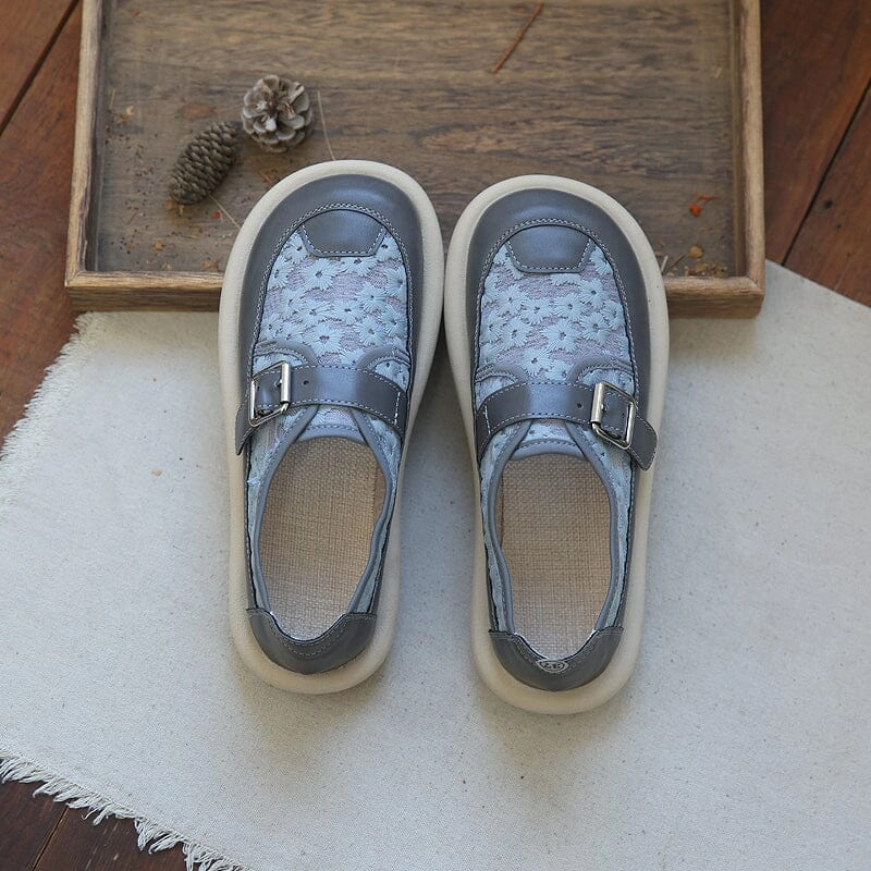 moisture - wicking Dependable Women Retro Flat Breathable Soft Sole Mesh Slip-Ons