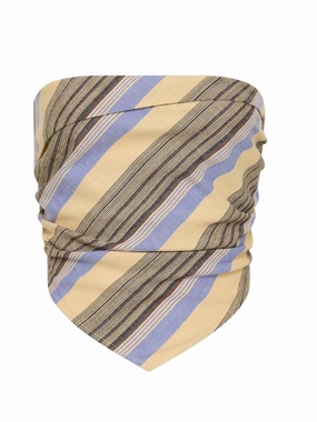 Stylish accessories Antibes Strapless Top in Marine Stripe