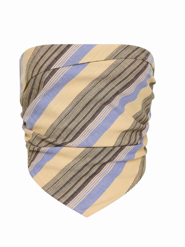 Stylish accessories Antibes Strapless Top in Marine Stripe