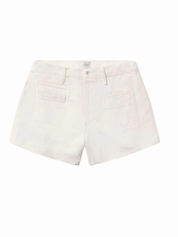 Marlow Welt Pocket Short in Pashmina Breathable knit