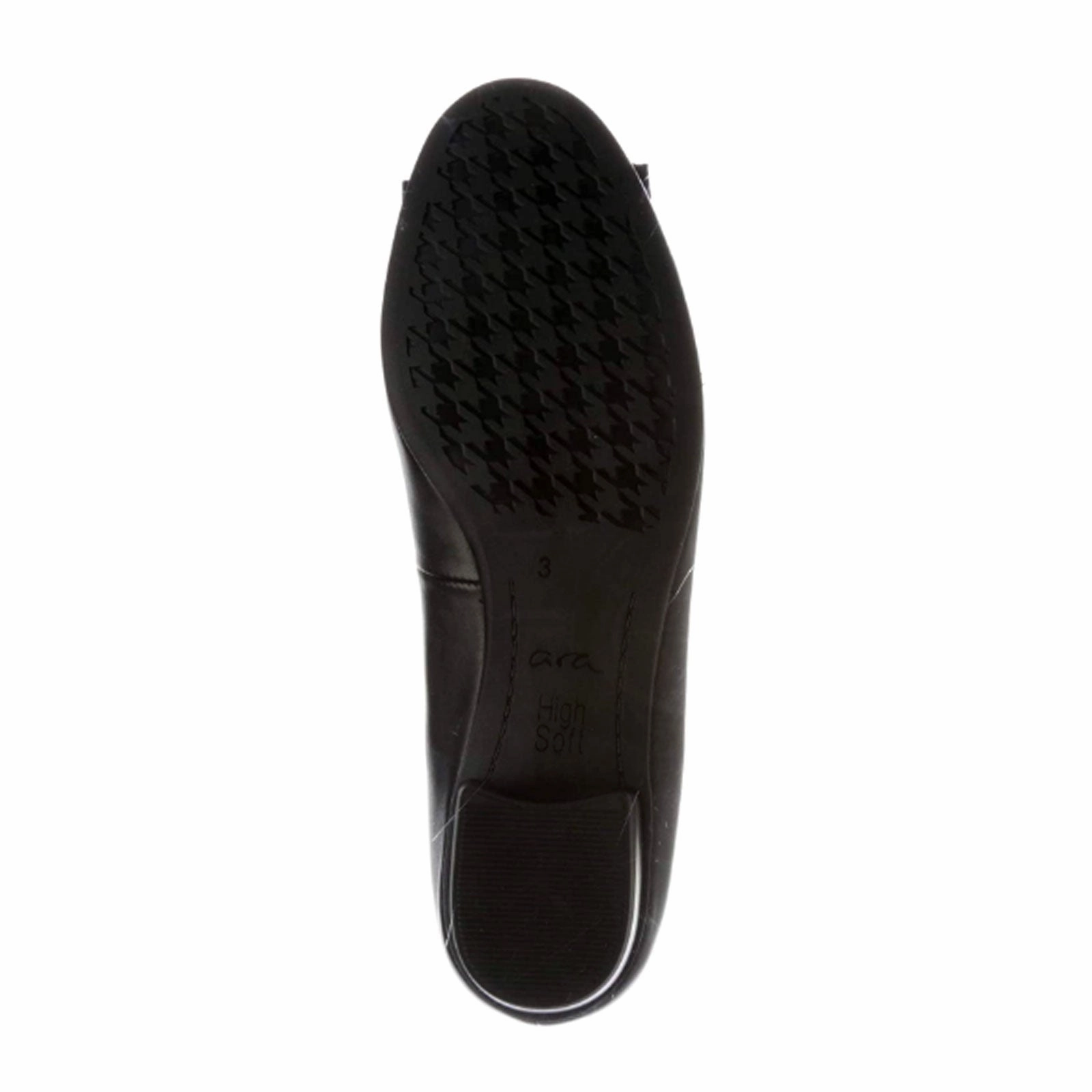 Ara Bambi Ballet Flat (Women) - Black Nappa Leather Simple Chic All Daywear