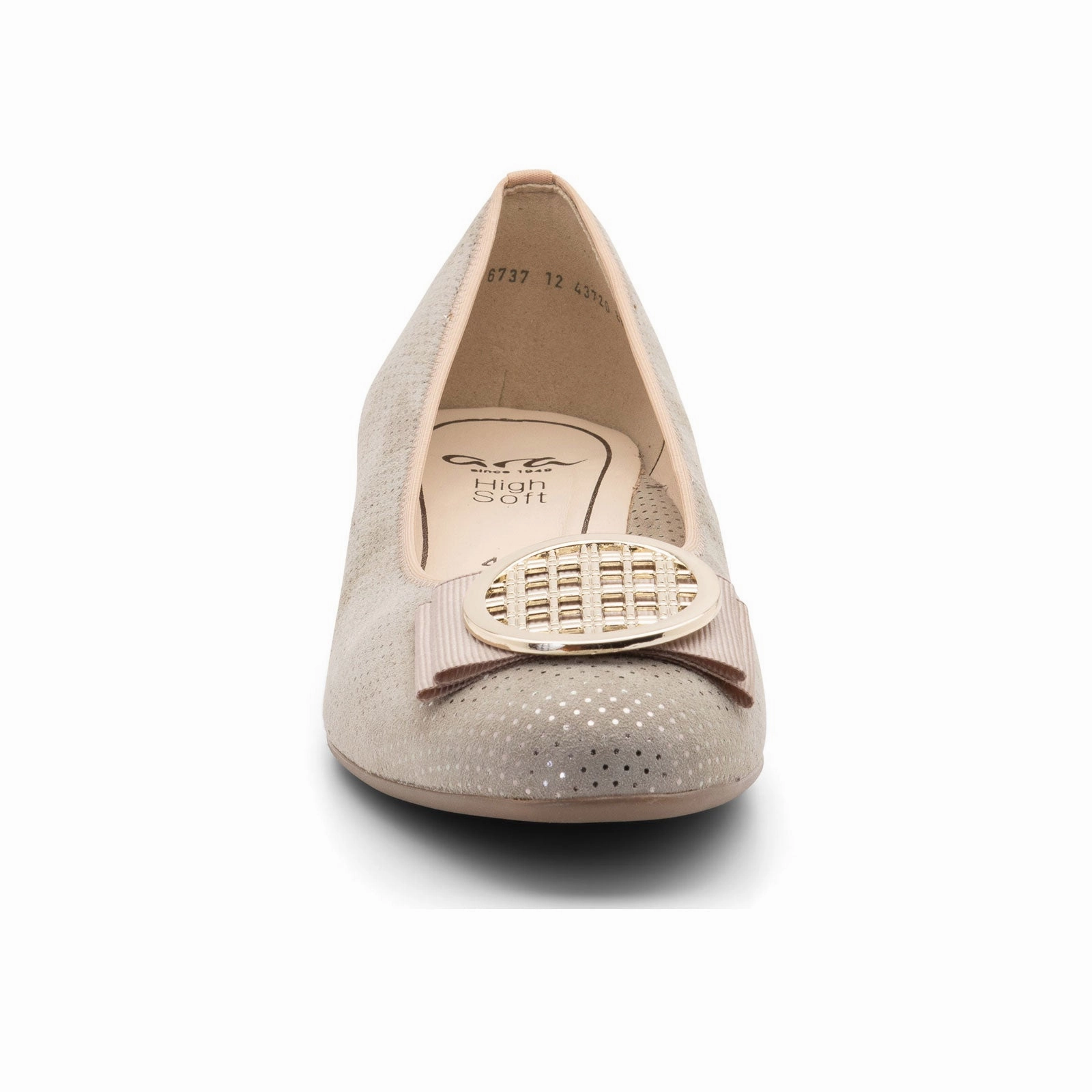 Ara Bambi Ballet Flat (Women) - Sand Puntikid Holiday Wear