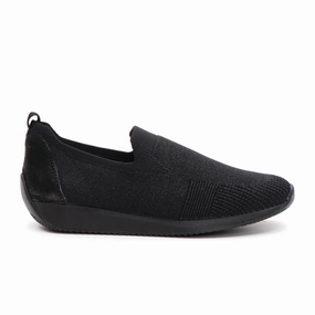 Ara Leena Slip On (Women) - Black Wovenstretch Daywear Mood Light Volume