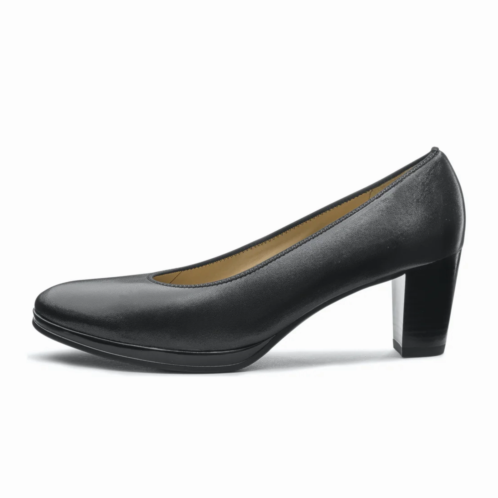 Ara Ophelia Pump (Women) - Black Nappa Leather Calm Grace Luxe Touch