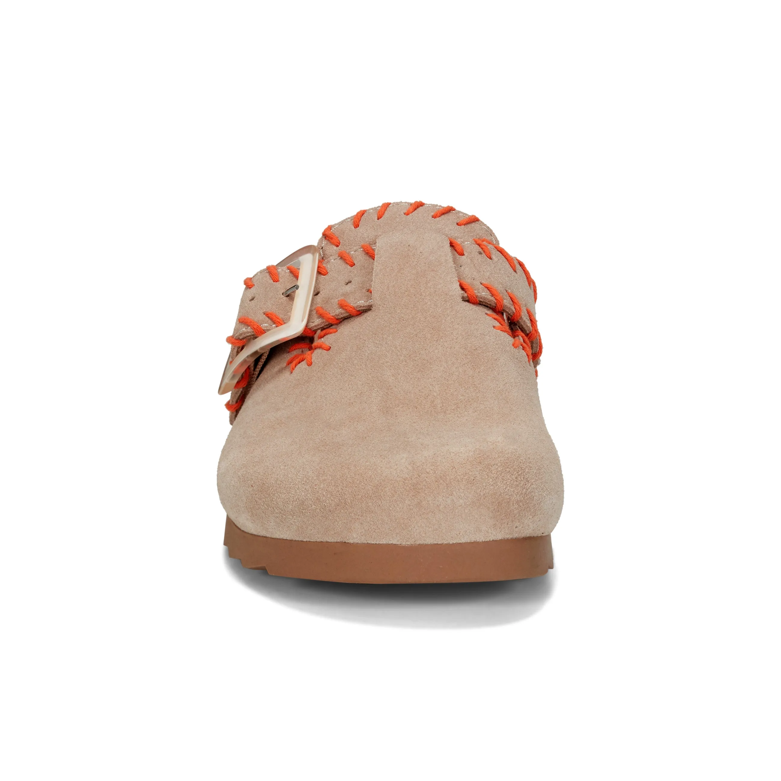 thin - soled Gena Round Toe Slip-on Flat Casual Clogs