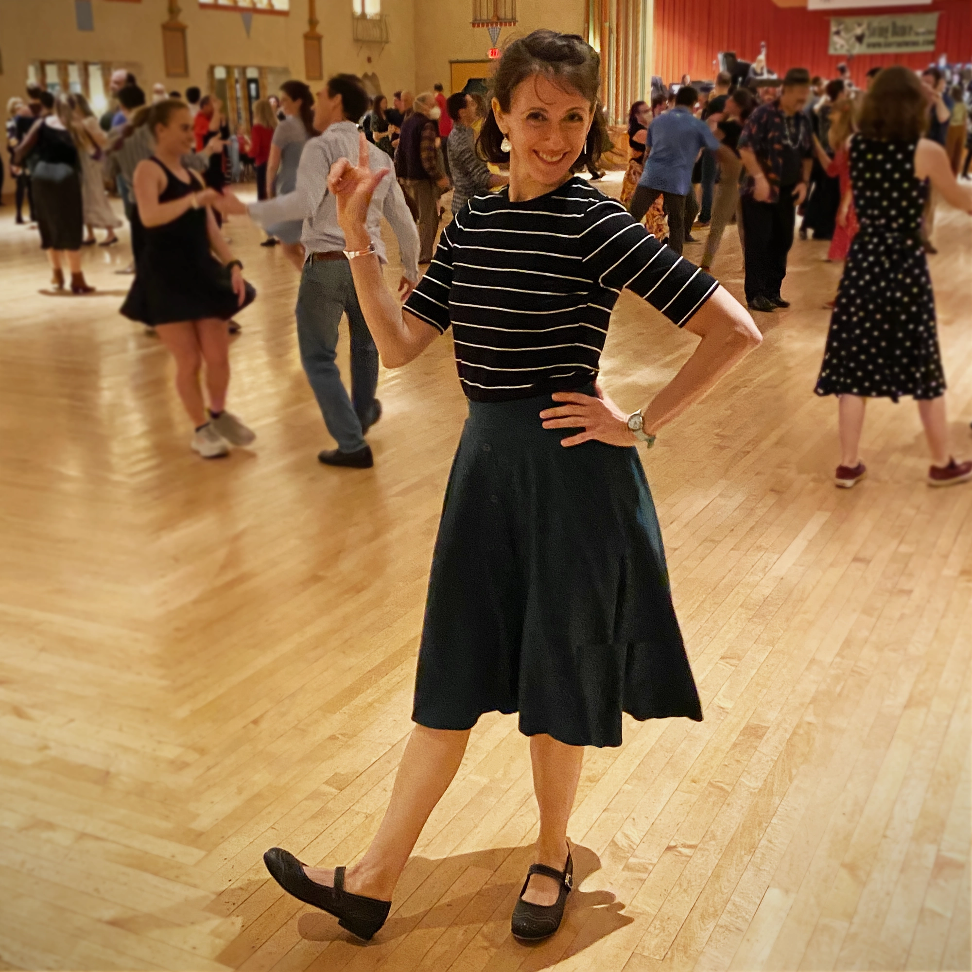 Torsional Stability Bar Aris Allen Black and White Snub Toe Mary Jane Wingtips