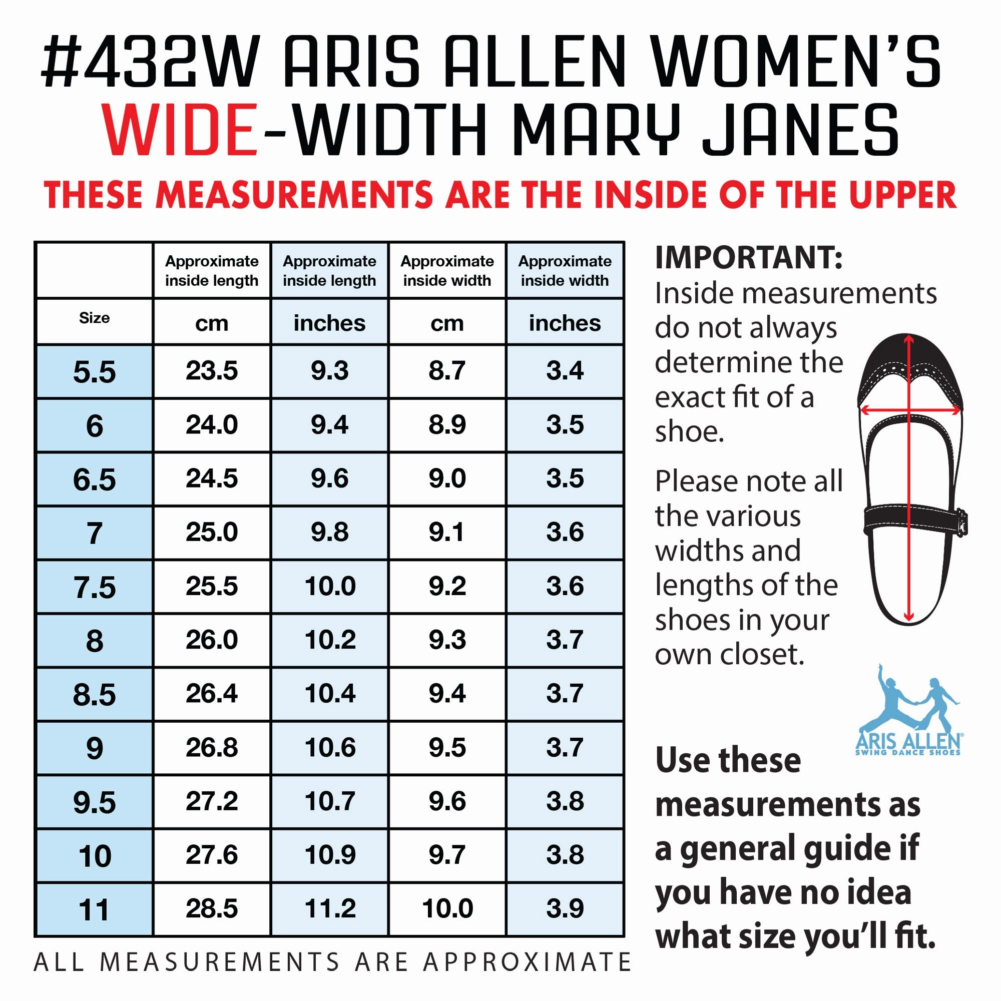 Aris Allen Black Snub Toe Mary Jane Wingtips - Wide Width Padded Design No-Slip Grip