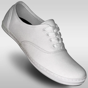 Eco Friendly Outsole chief Aris Allen Women??s White Classic Canvas Dance Sneaker