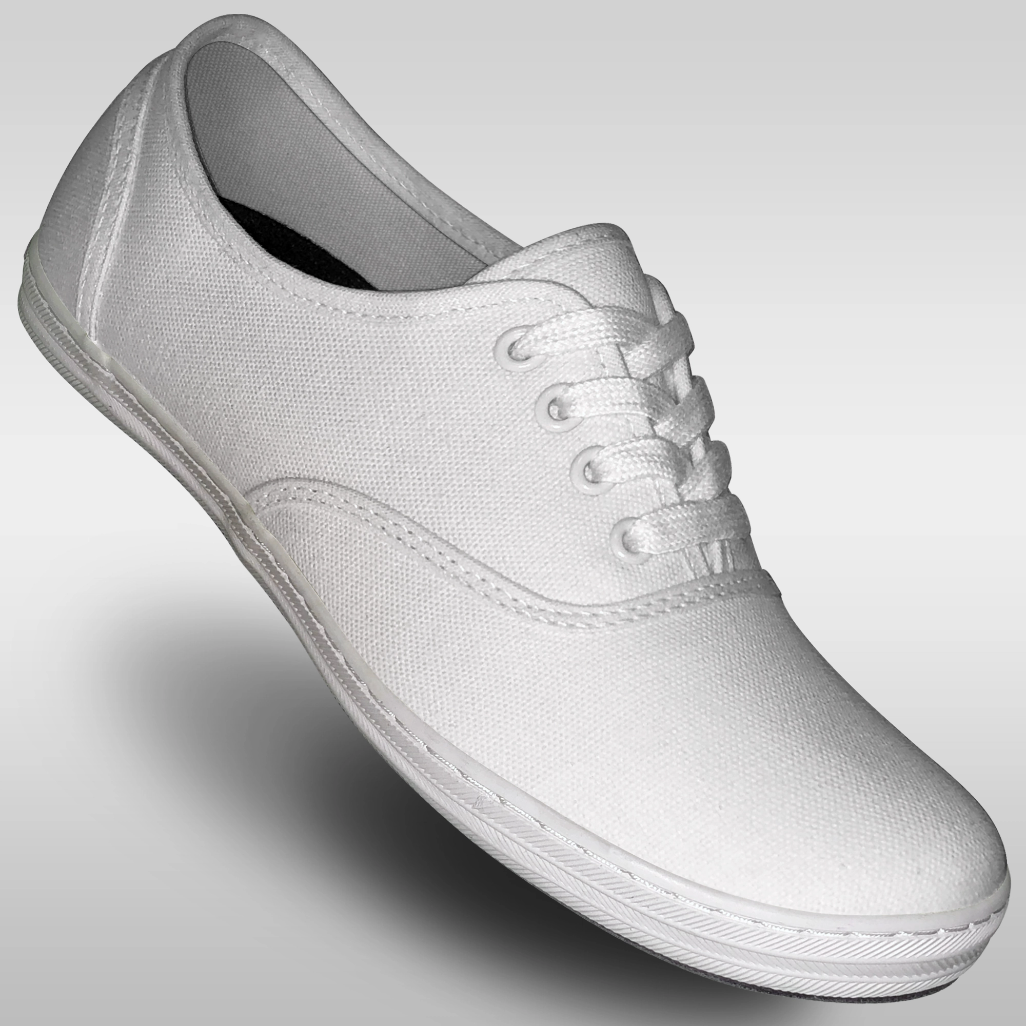 Eco Friendly Outsole chief Aris Allen Women??s White Classic Canvas Dance Sneaker