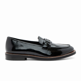 Ara Kyle II Chain Loafer (Women) - Black Patent Leather Summer Mood Texture Softness