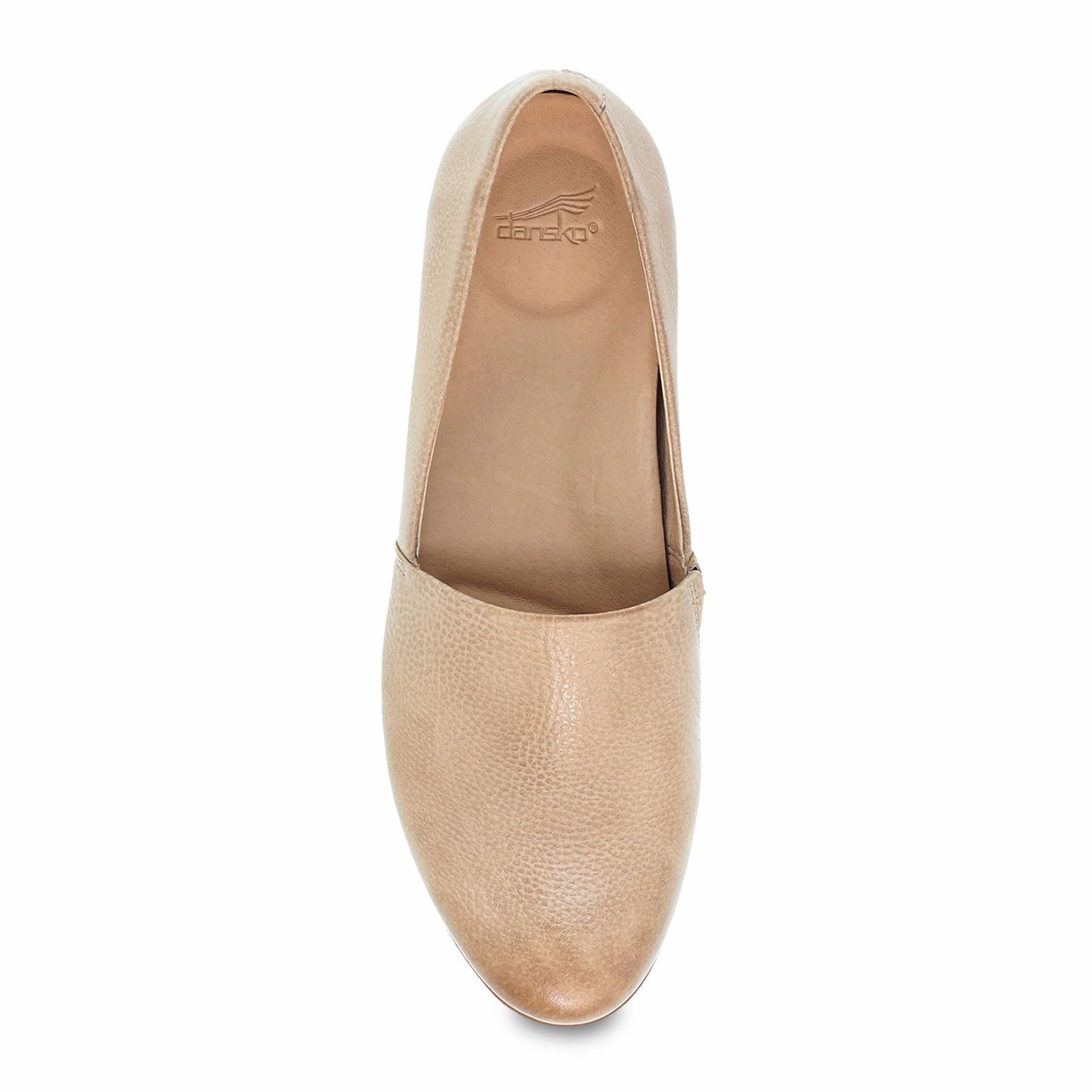 Dansko Larisa Slip On Loafer (Women) - Taupe Milled All-Day Fit Natural Layers